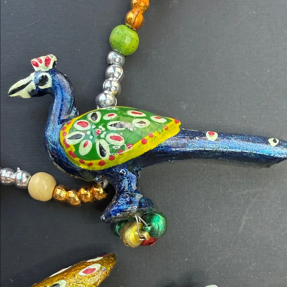HANDICRAFT PEACOCK WALL/DOOR HANGING TORAN/SHOWPIECE/
